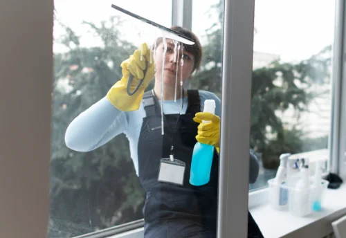 Nettoyage de vitres intérieures et extérieures à Saint-Martin-l'Aiguillon